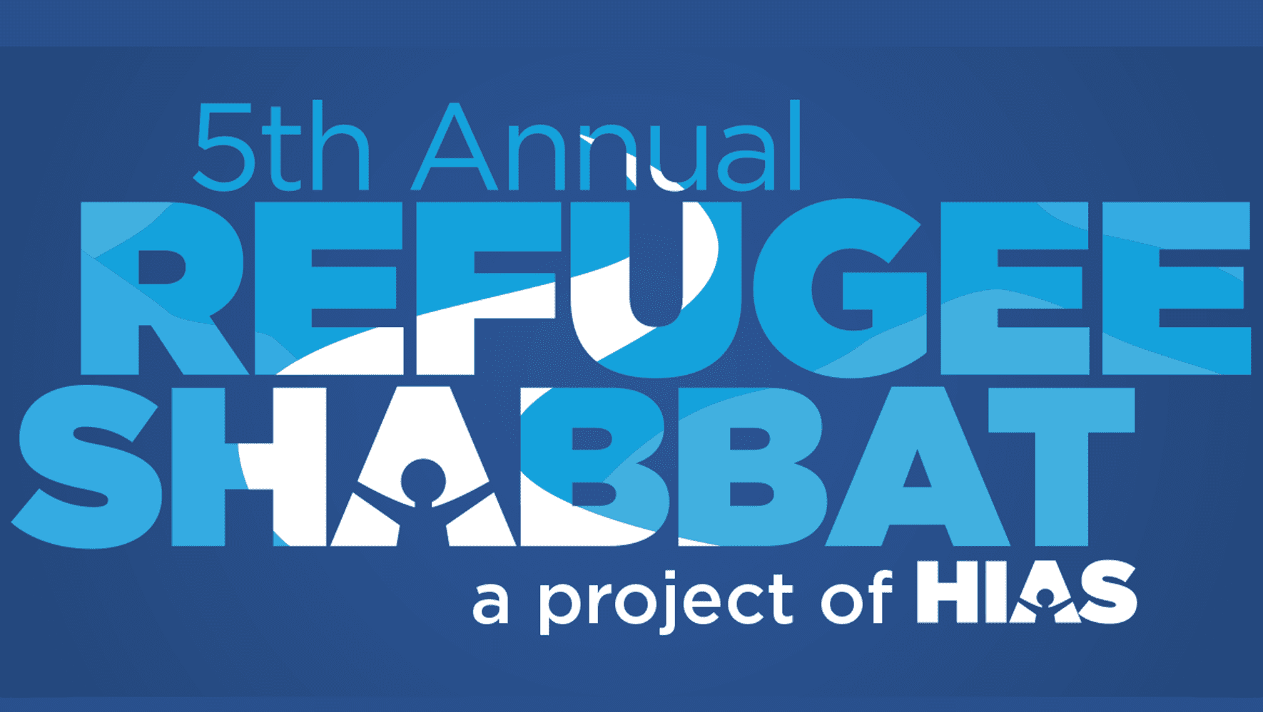 The Refugee Shabbat Logo Flag