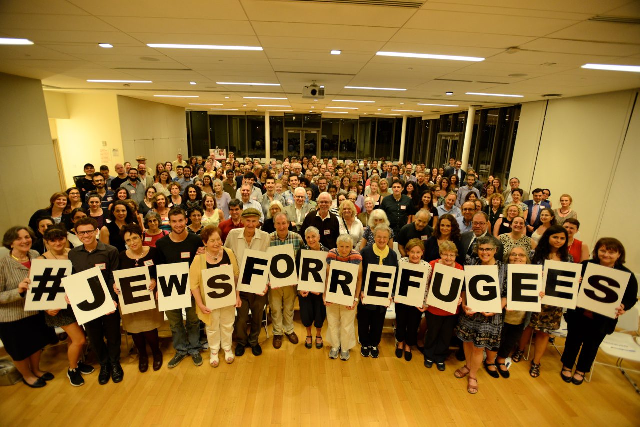 HIAS supporters gather at Jews for Refugees event, New York City, September 14, 2016.

MANDATORY CREDIT: Gili Getz/HIAS