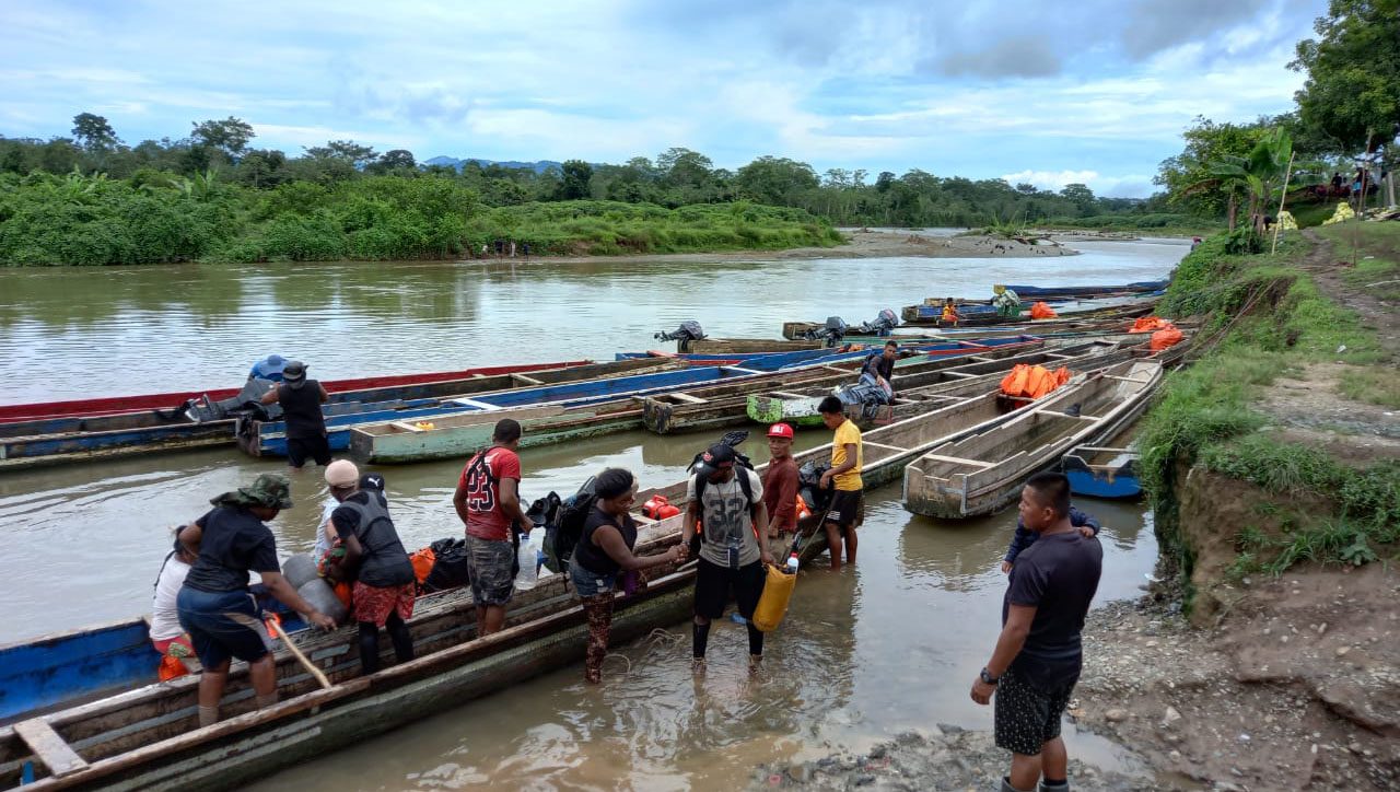 HIAS Panama staff members in the Darién region assist refugees, asylum seekers, and migrants   after transiting the dangerous rainforest. (HIAS Panama)