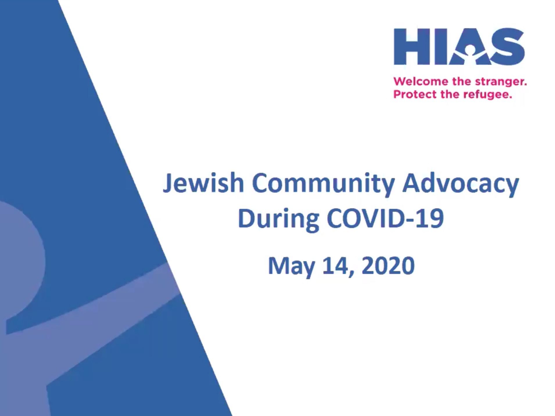 Briefing: Jewish Community Advocacy During COVID-19