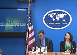 VIDEO: HIAS’ Mark Hetfield and Melanie Nezer Brief Foreign Press Members