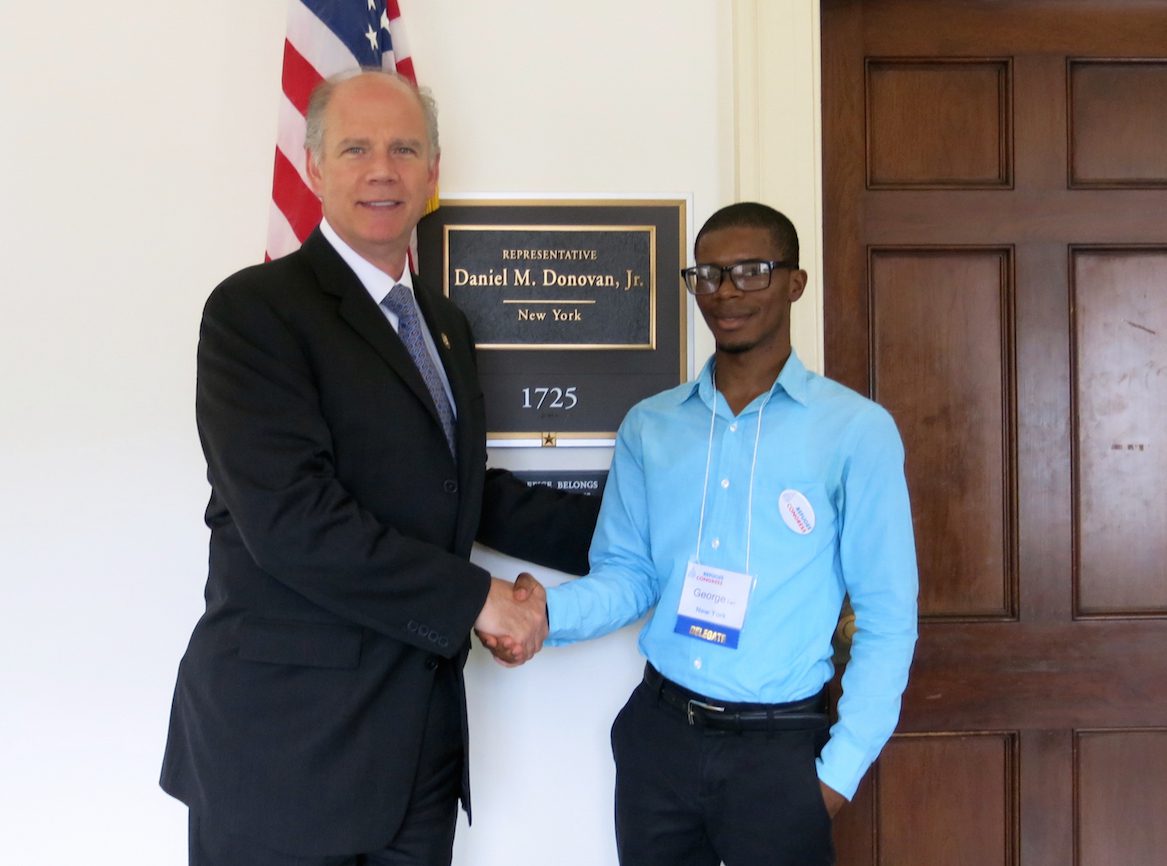 Meet George, A Liberian Refugee Bringing a Positive Message to Capitol Hill