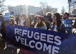 On Anniversary of Refugee Ban, Activists Take to the Streets