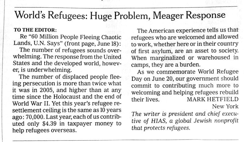 World’s Refugees: Huge Problem, Meager Response