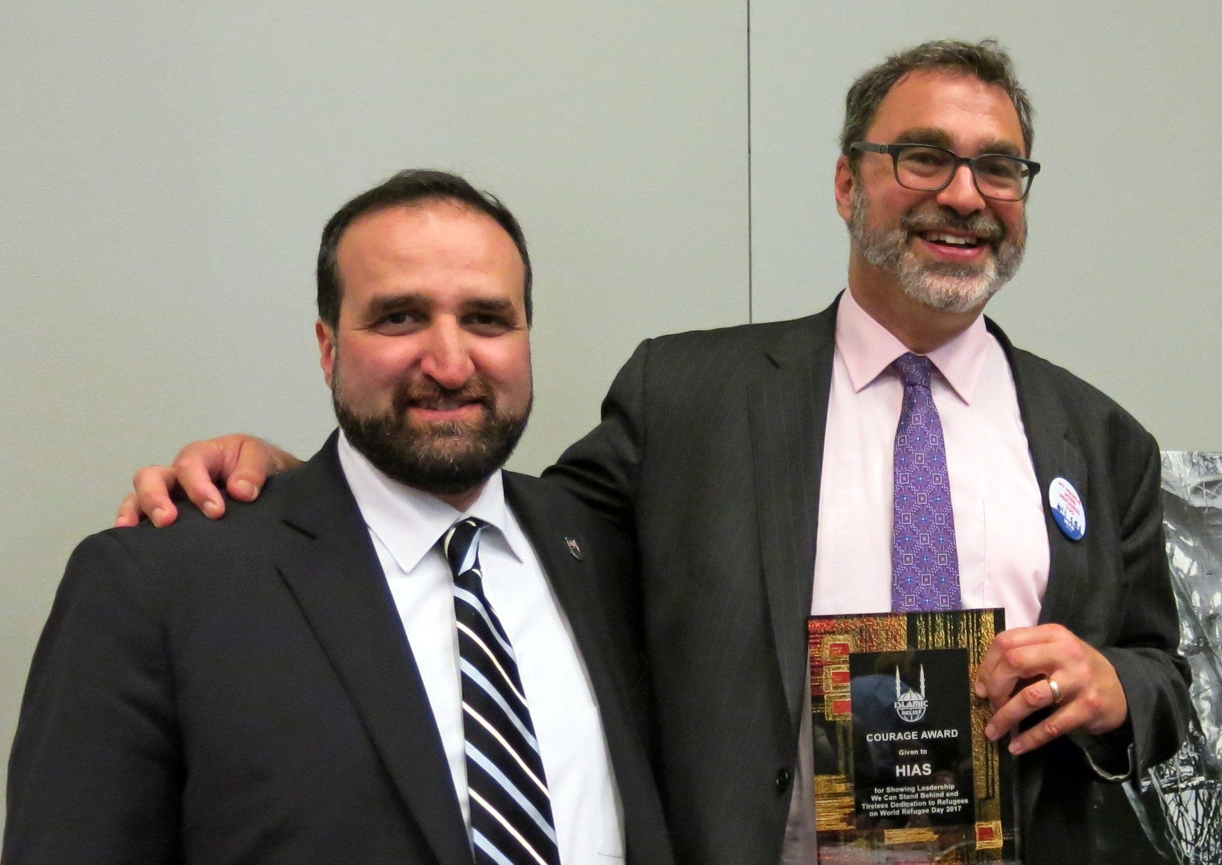 HIAS Receives Courage Award from Islamic Relief USA for “Tireless Work Assisting Refugees”