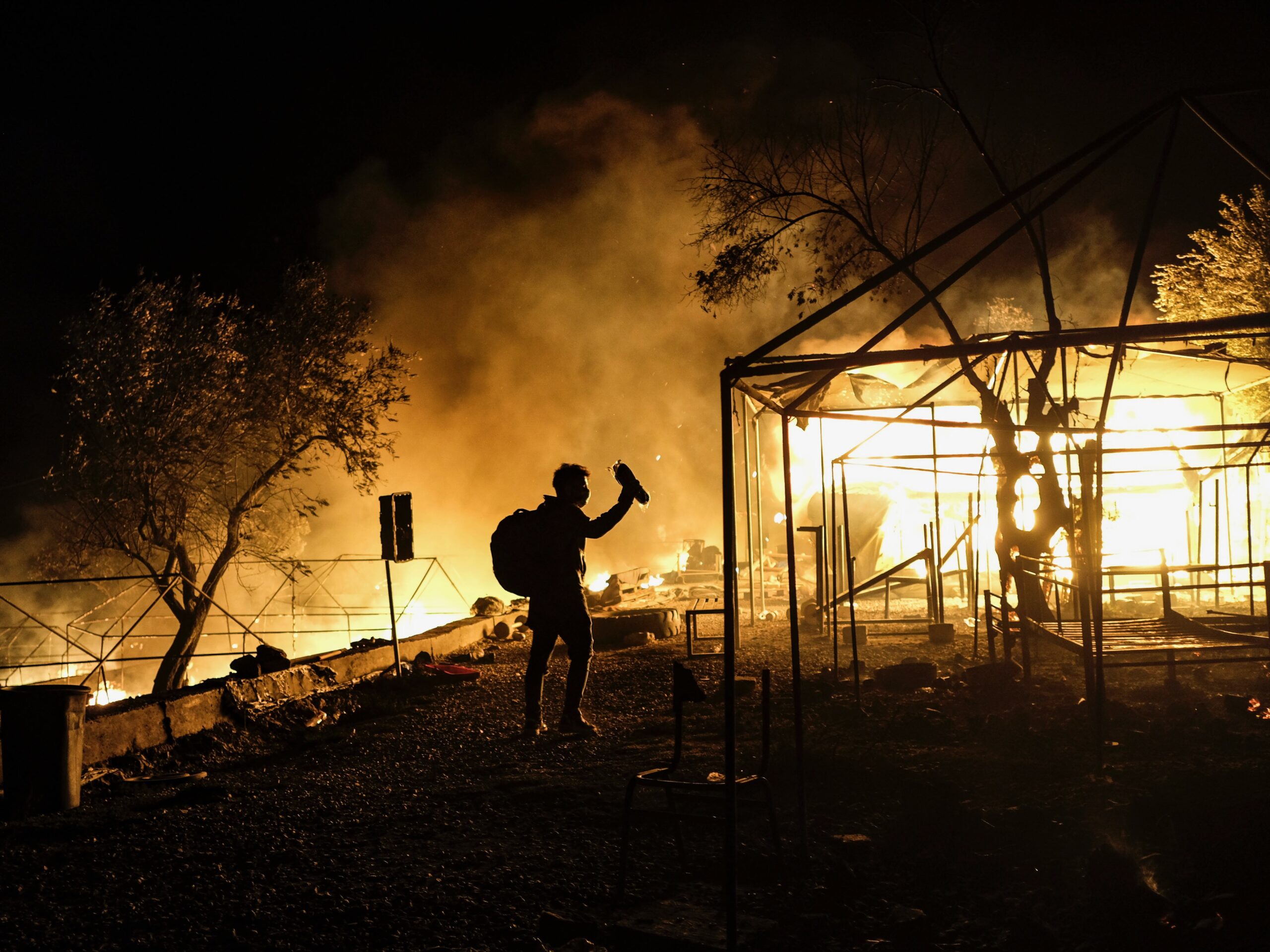 Fire Destroys Moria Refugee Camp, Leaving Thousands Homeless