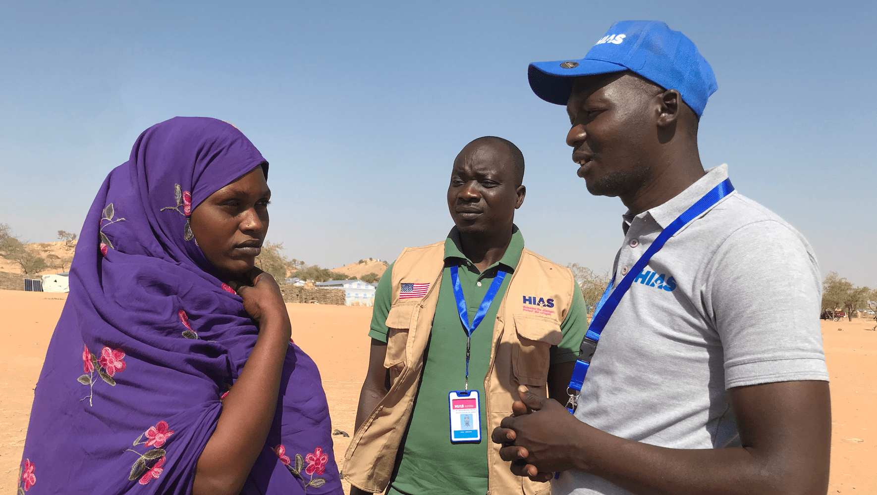 HIAS Chad works with Sudanese women who have survived violence, through economic assistance and mental health care, in the Alacha camp on January 18, 2025 (Kouakaine Moundi/HIAS Chad).