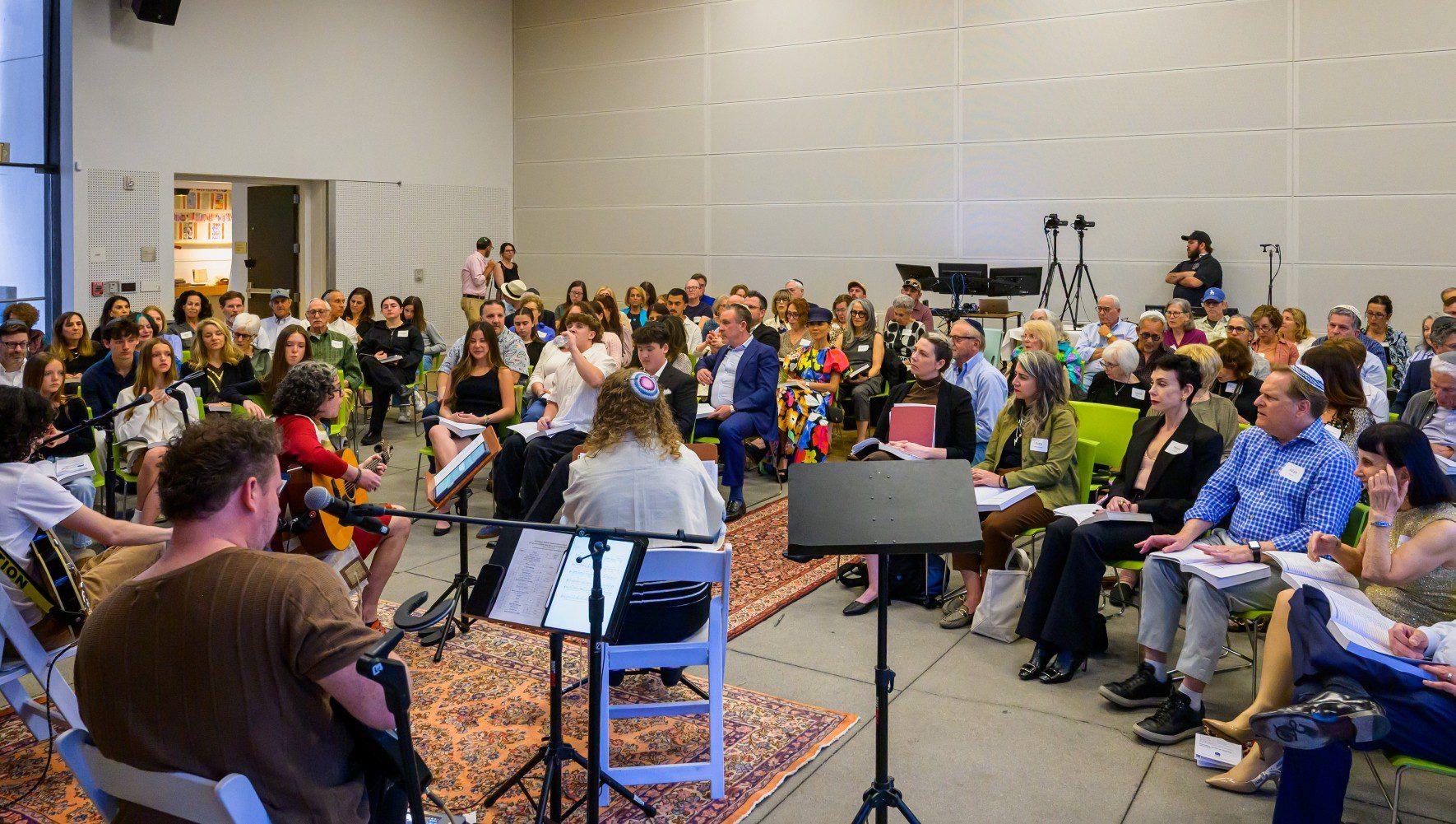 Temple Israel of Hollywood participates in HIAS' Refugee Shabbat on Friday, March 13, 2026, in Los Angeles. (Andy Romanoff/Temple Israel of Hollywood)