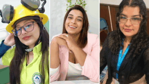 From left to right: Jessica González, Giselt Quintero, and Laura Salgado are graduates of the DAFI scholarship program in Ecuador, in which HIAS supports displaced students with mental health care, economic assistance, and legal aid. (Images courtesy of Jessica González, Giselt Quintero, and Laura Salgado)
