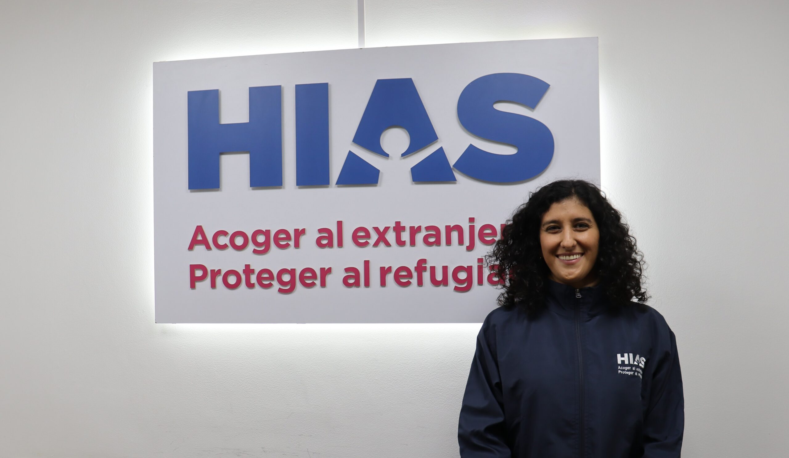 Jael Goldschmidt at the HIAS Colombia office on February 6, 2024. (María Fernanda Hernández López/HIAS)