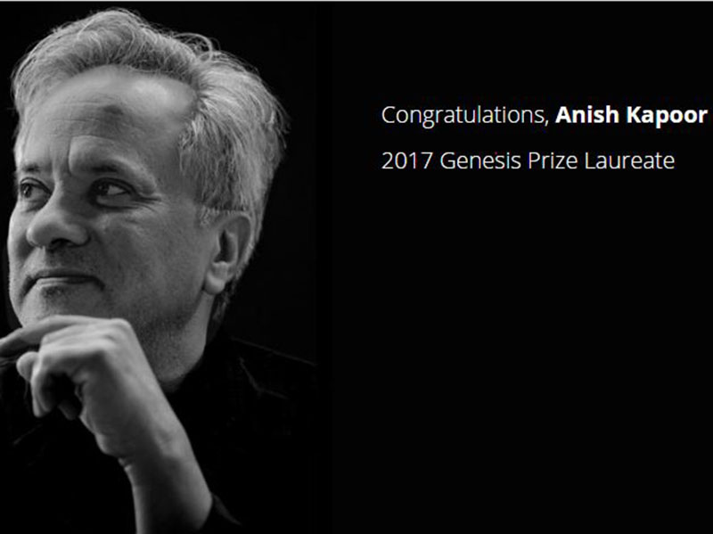 Genesis Prize Recipient Anish Kapoor Pledges Support for Refugees