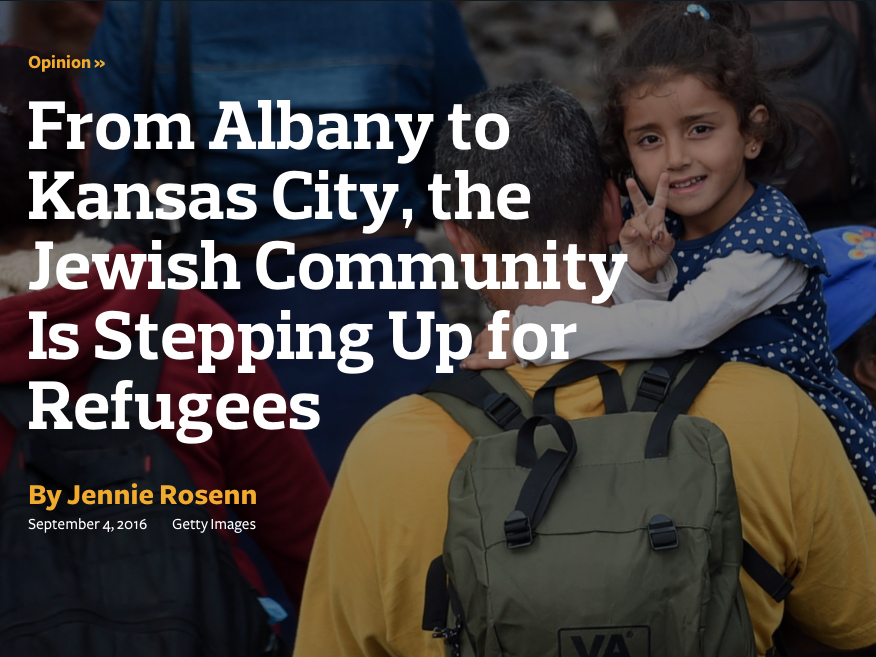 From Albany to Kansas City, the Jewish Community Is Stepping Up for Refugees