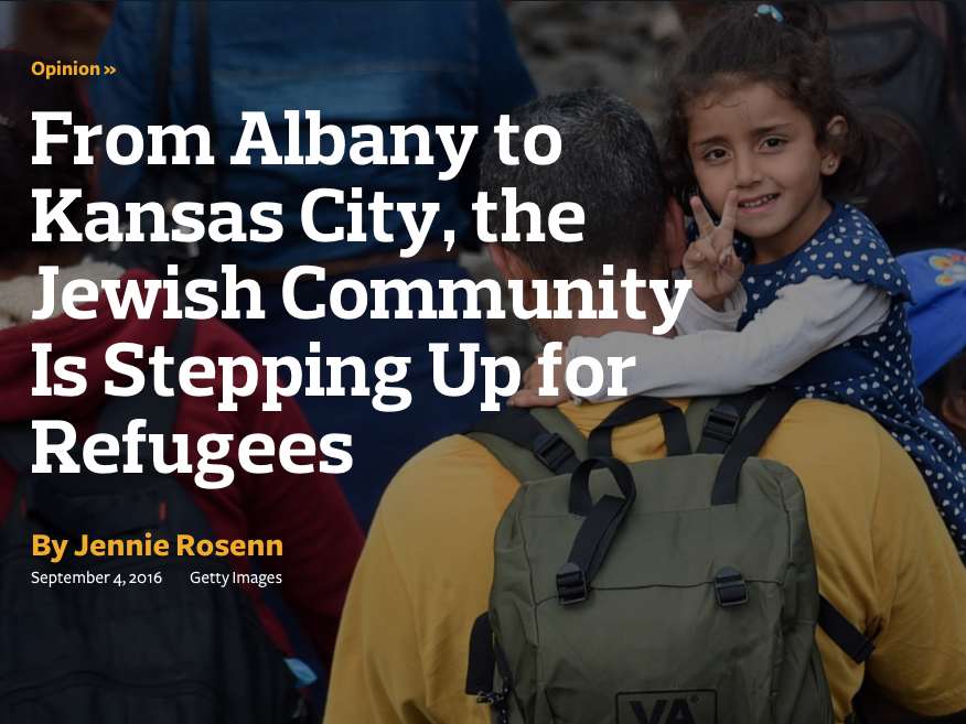 De Albany a Kansas City, la comunidad judía da un paso al frente en favor de los refugiados