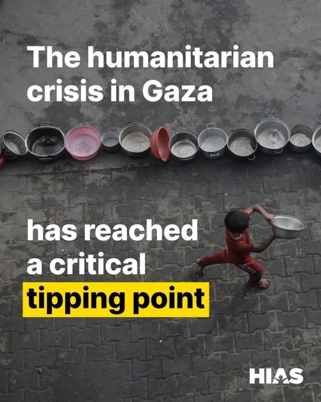 People are people — equally holy and equally deserving of safety, home, and of food when they are hungry.

HIAS has consistently called to release the hostages and deliver desperately-needed humanitarian aid to civilians in Gaza. We do so grounded in the desire for all human life to be viewed as sacred, and we are in anguish for the pain this conflict has caused.

The absolute truth: Gaza needs a massive and unobstructed aid effort to save lives. Read more from HIAS' Rabbi in Residence at hias.org or at the link in bio.